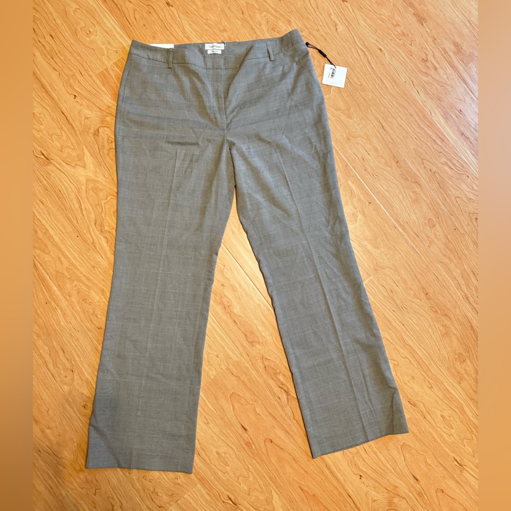 Calvin Klein Light Gray Tailored Dress Pants
